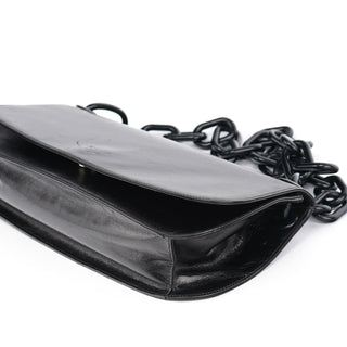 Prada B6378 Black Calfskin Madras Swing Shoulder Bag