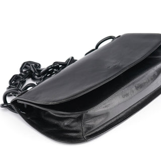 Prada B6378 Black Calfskin Madras Swing Shoulder Bag