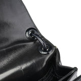 Prada B6380 Sac porté épaule Madras Swing en cuir noir