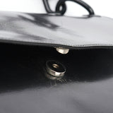 Prada B6380 Sac porté épaule Madras Swing en cuir noir