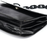 Prada B6380 Sac porté épaule Madras Swing en cuir noir