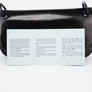 Prada B6398 Black Madras Swing Chain Shoulder Bag