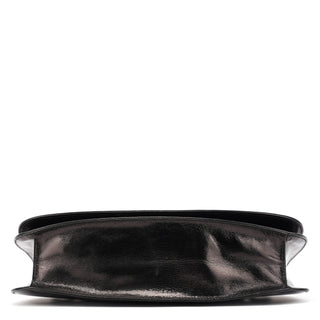 Prada B6398 Black Madras Swing Chain Shoulder Bag