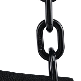 Prada B6436 Black Tessuto Swing Nylon Chain Shoulder Bag