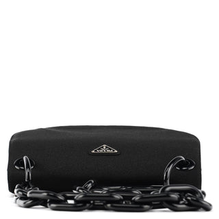 Prada B6436 Black Tessuto Swing Nylon Chain Shoulder Bag