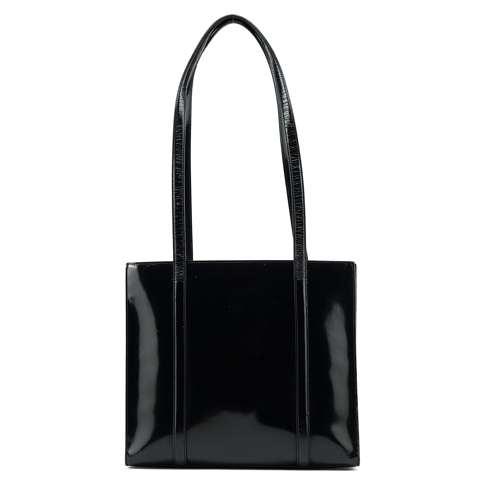 Prada B6498 Black Spazzolato Tote Bag