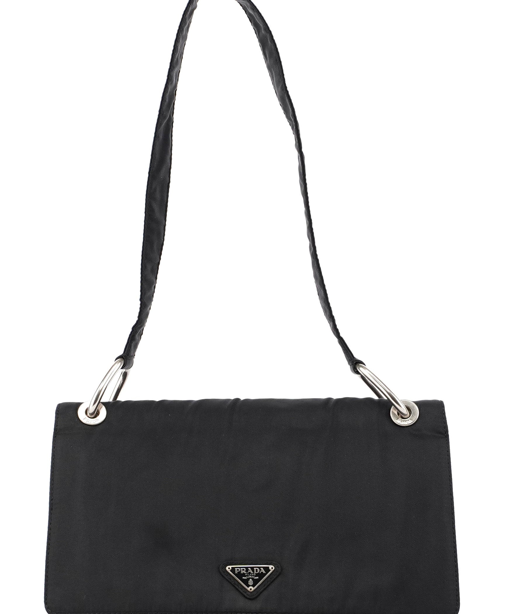 Prada B6542 Black Tessuto Shoulder Bag