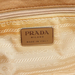 Prada B6621 Beige Tessuto Swing Chain Shoulder Bag