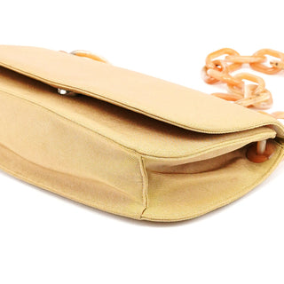 Prada B6621 Beige Tessuto Swing Chain Shoulder Bag