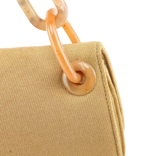 Prada B6621 Beige Tessuto Swing Chain Shoulder Bag