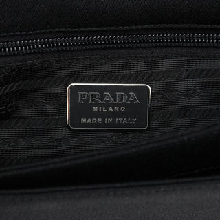 Prada B6621 Black Tessuto Swing Chain Shoulder Bag