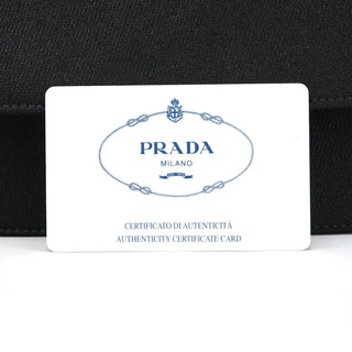 Prada B6621 Black Tessuto Swing Chain Shoulder Bag