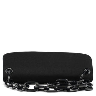 Prada B6621 Black Tessuto Swing Chain Shoulder Bag