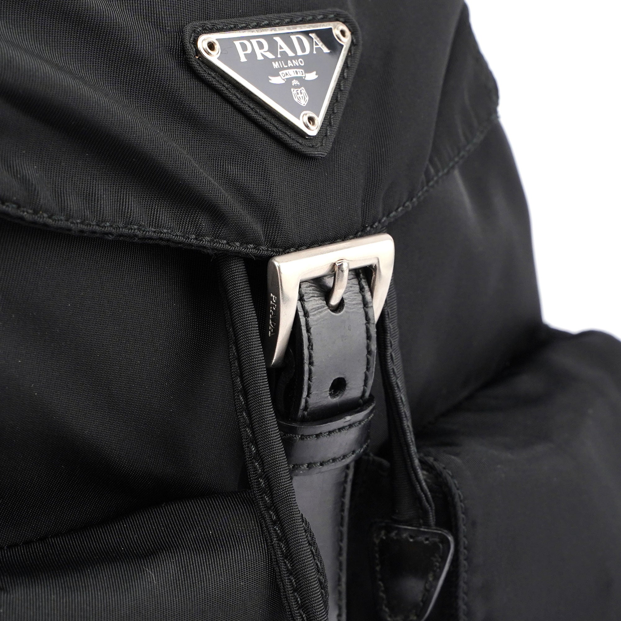 Prada B6677 Rucksack aus schwarzem Nylon