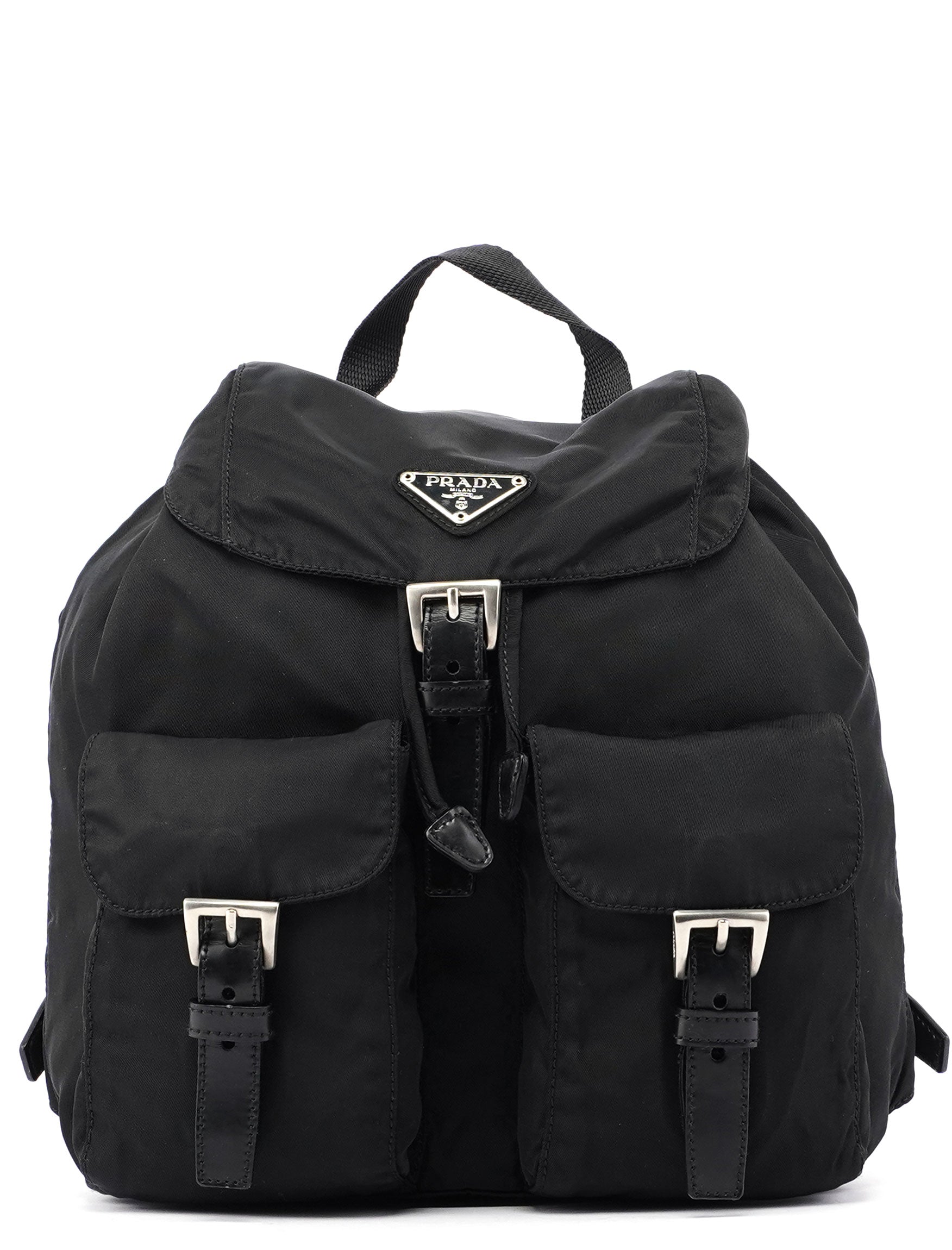 Prada B6677 Rucksack aus schwarzem Nylon