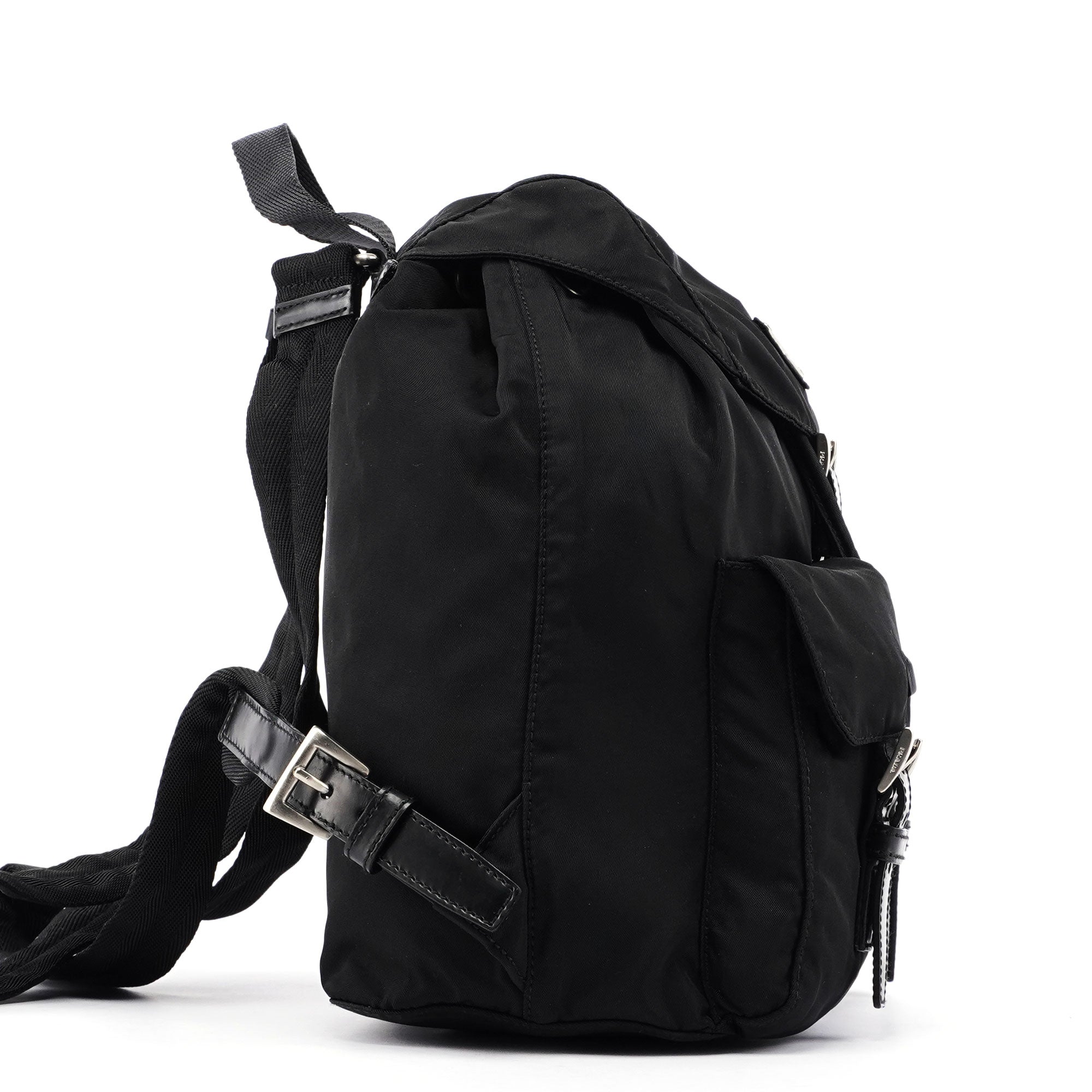 Prada B6677 Rucksack aus schwarzem Nylon