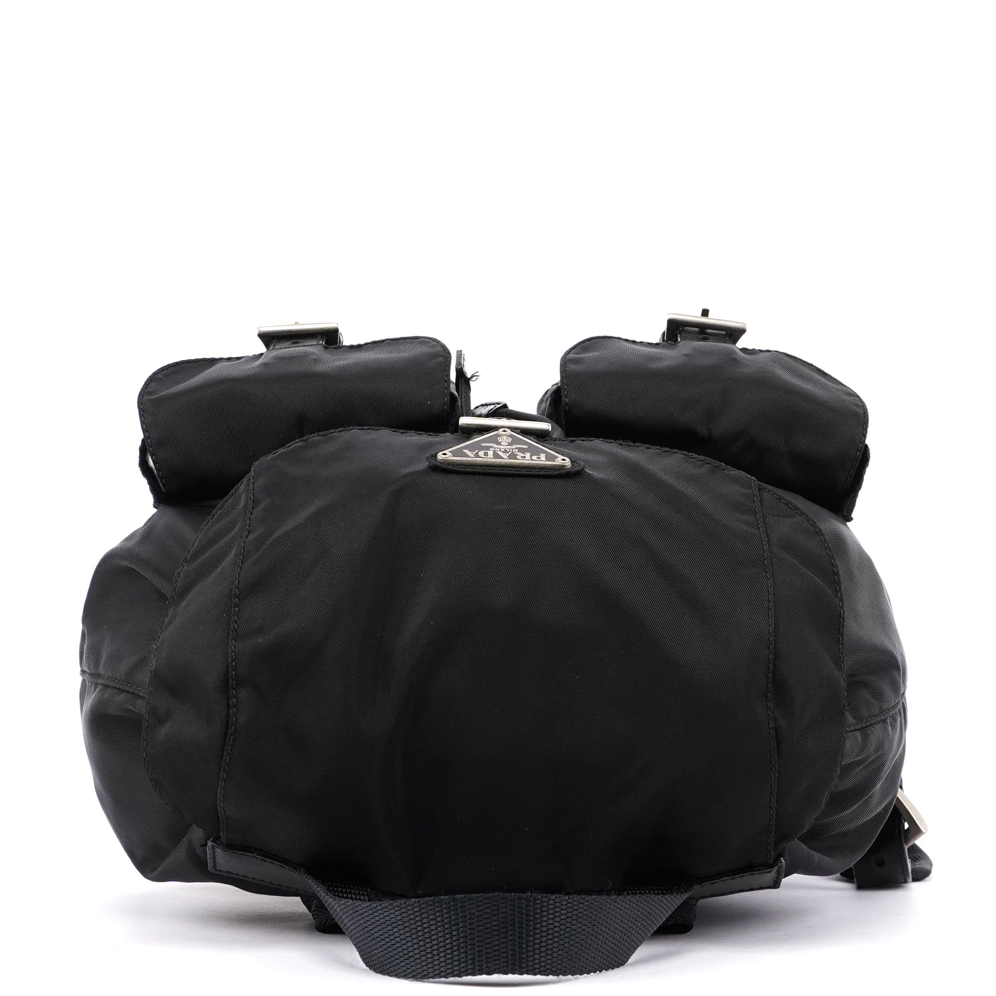 Prada B6677 Tessuto Vela Rucksack aus schwarzem Nylon