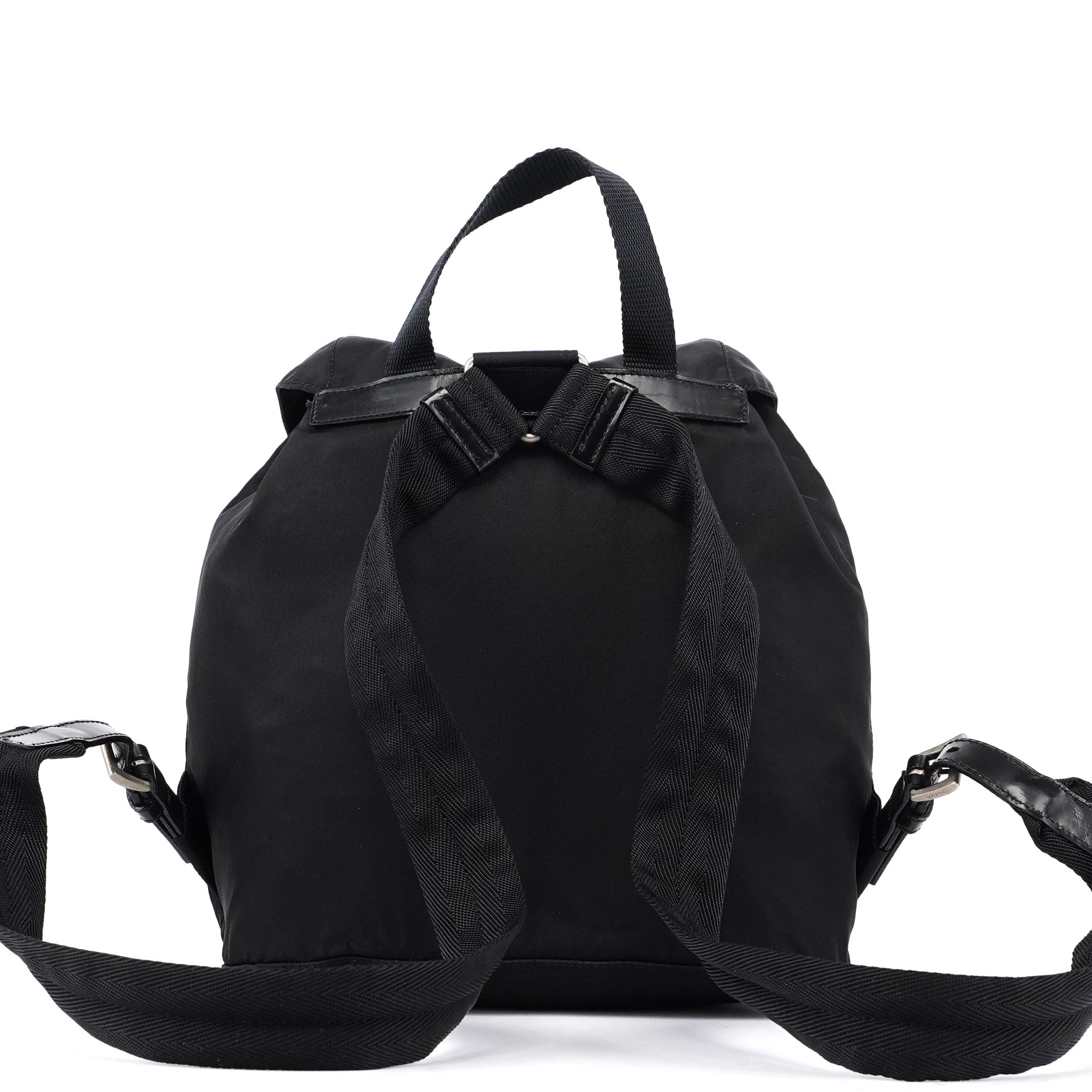 Prada B6677 Tessuto Vela Rucksack aus schwarzem Nylon