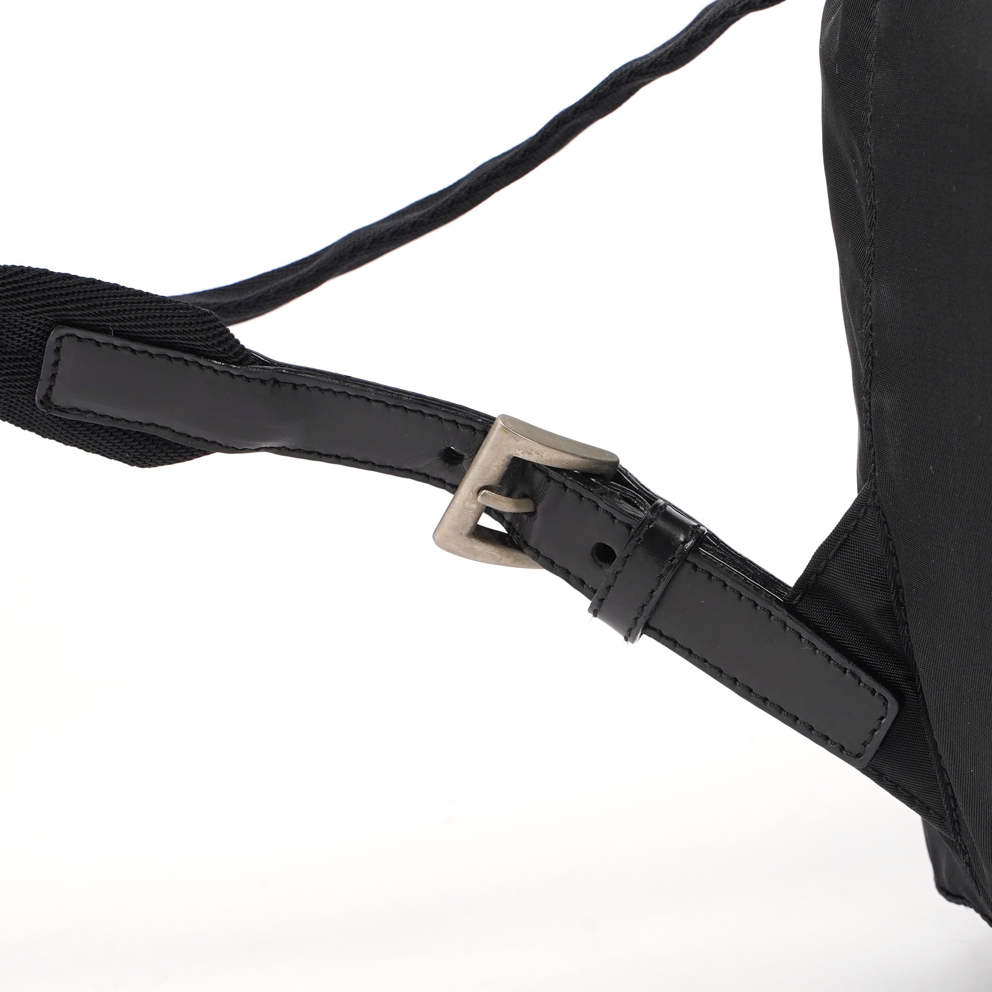 Prada B6677 Tessuto Vela Rucksack aus schwarzem Nylon