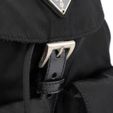 Prada B6677 Tessuto Vela Rucksack aus schwarzem Nylon