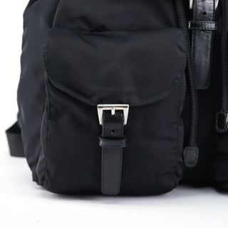 Prada B6677 Black Nylon Backpack