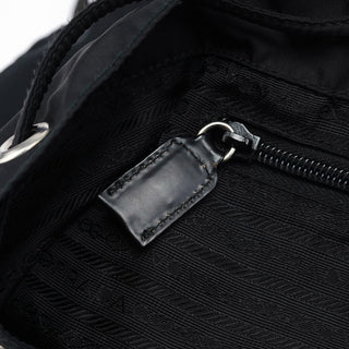 Prada B6677 Black Nylon Backpack