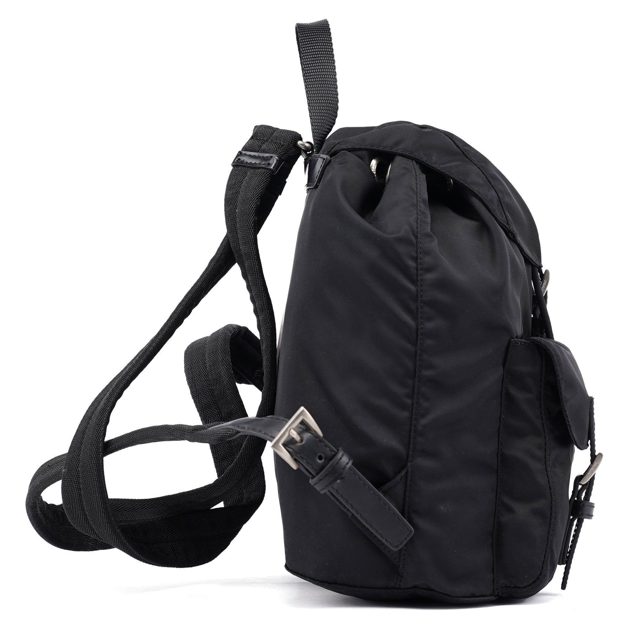 Prada B6677 Black Nylon Backpack