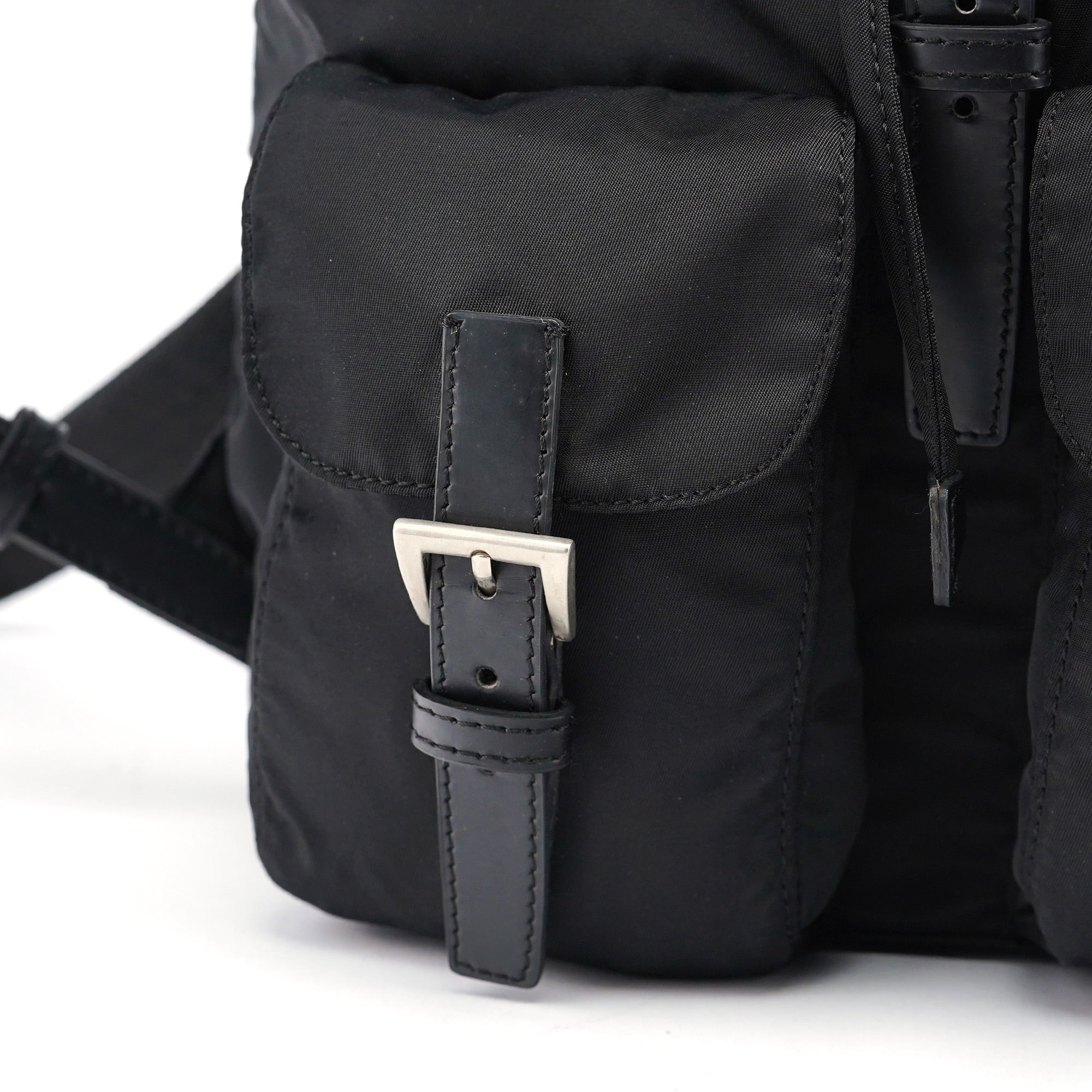 Prada B6677 Sac à dos en nylon noir