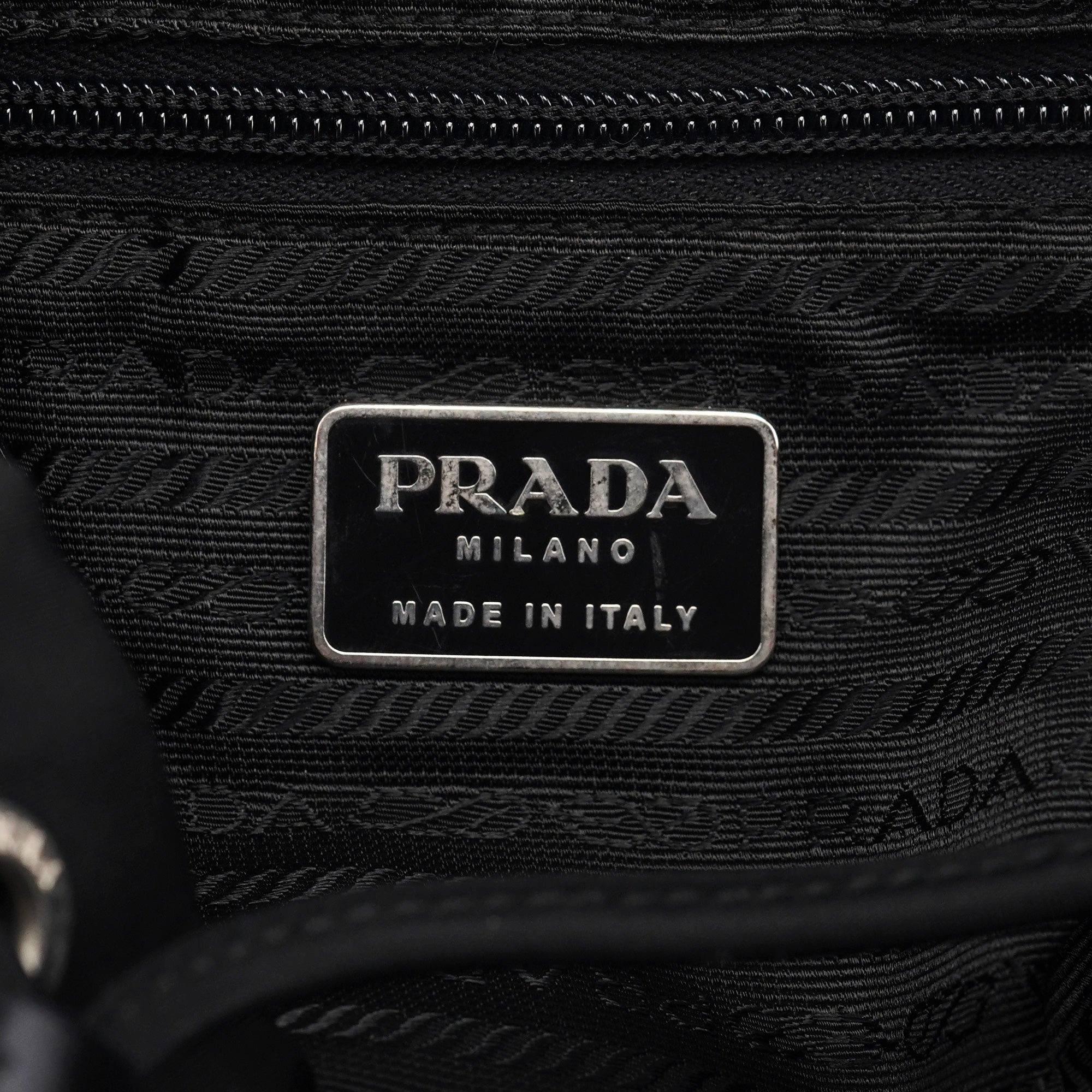 Prada B6677 Black Tessuto Vela Backpack