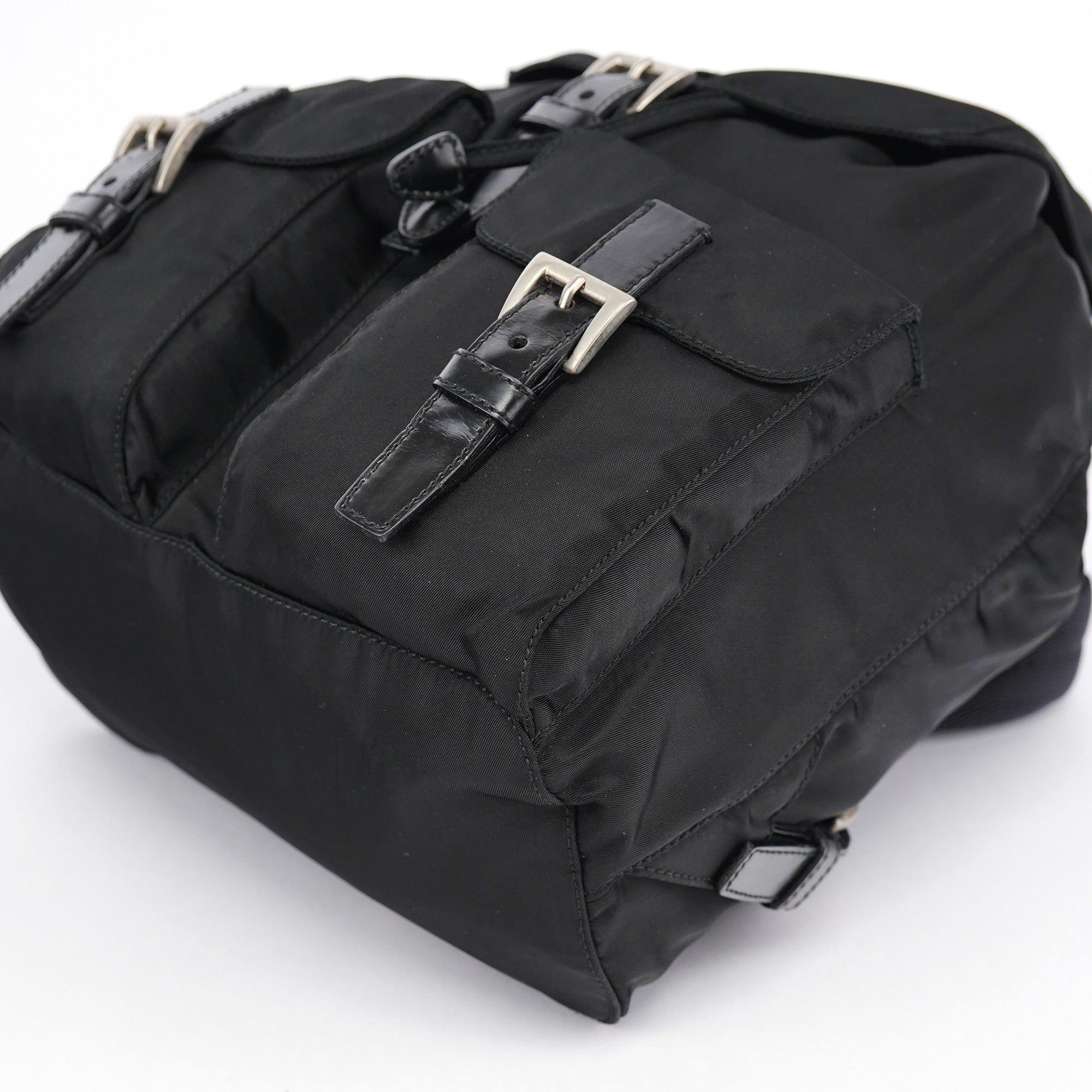 Prada B6677 Black Tessuto Vela Backpack