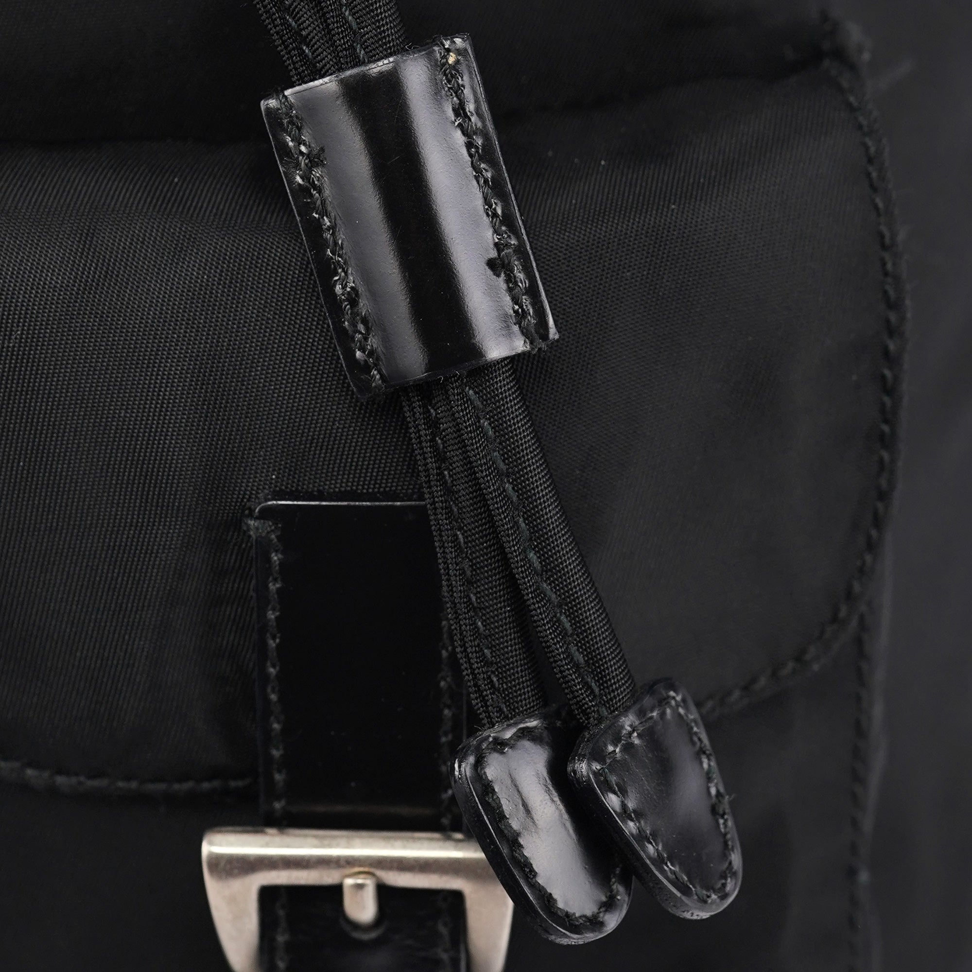 Prada B6677 Black Tessuto Vela Backpack