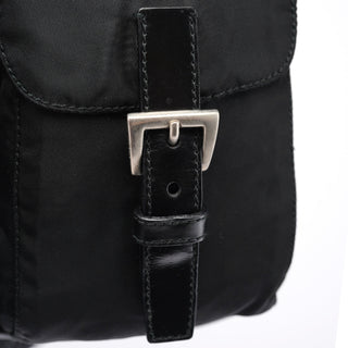 Prada B6677 Black Tessuto Vela Backpack