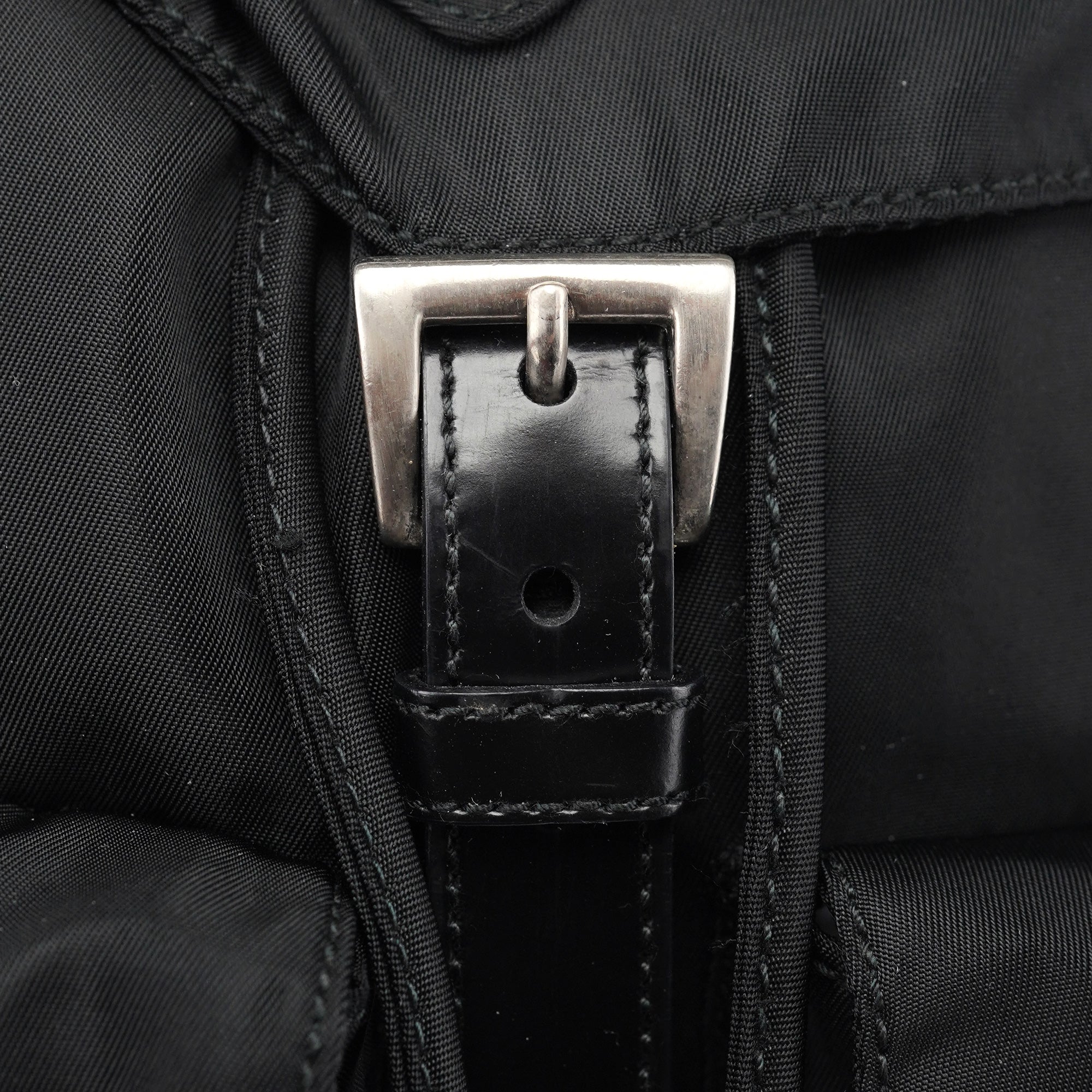Prada B6677 Black Tessuto Vela Backpack