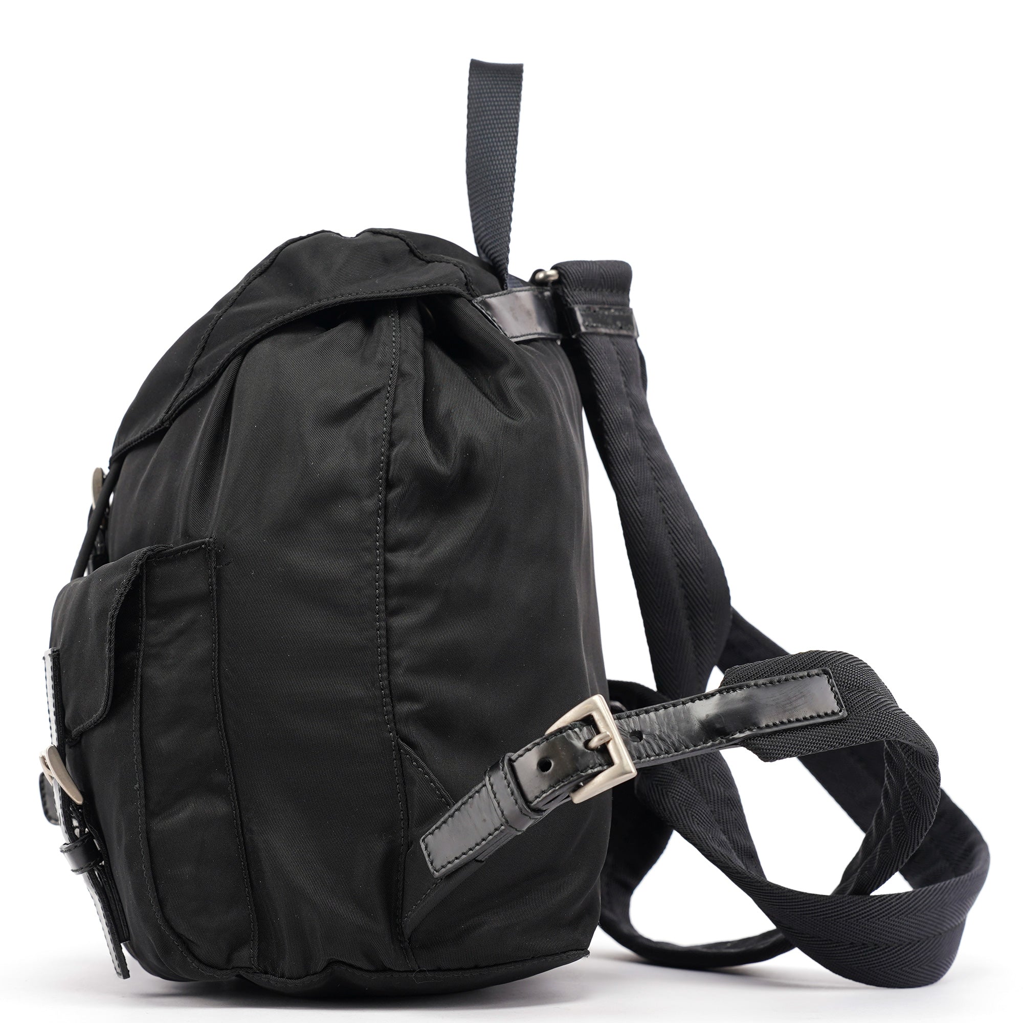 Prada B6677 Black Tessuto Vela Backpack