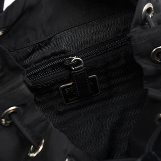 Prada B6677 Black Tessuto Vela Backpack