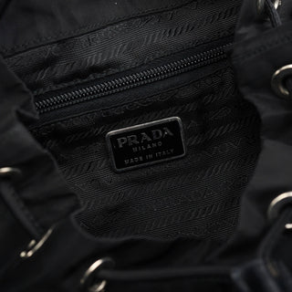 Prada B6677 Black Tessuto Vela Backpack
