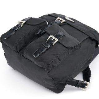 Prada B6677 Black Tessuto Vela Backpack