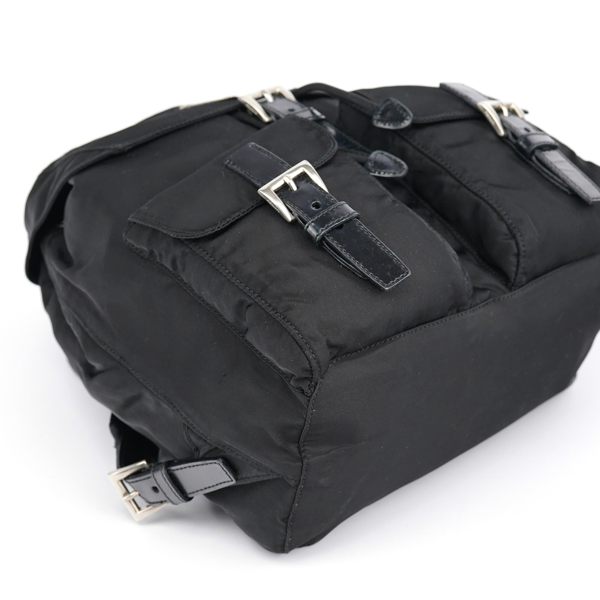 Prada B6677 Black Tessuto Vela Backpack