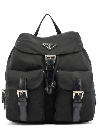 Prada B6677 Black Tessuto Vela Backpack