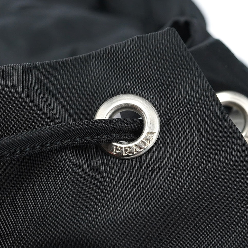 Prada B6677 Black Tessuto Vela Backpack