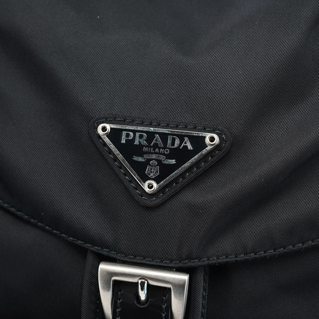 Prada B6677 Black Tessuto Vela Backpack