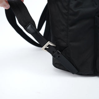 Prada B6677 Black Tessuto Vela Backpack