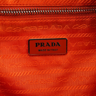 Prada B6677 Orange Tessuto Vela Nylon Backpack