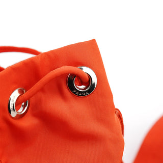 Prada B6677 Orange Tessuto Vela Nylon Backpack