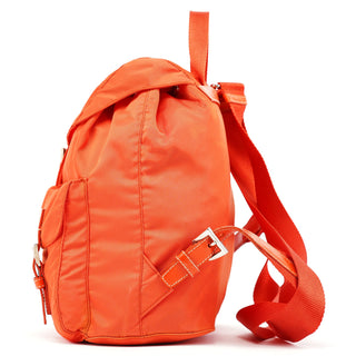 Prada B6677 Orange Tessuto Vela Nylon Backpack