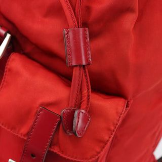 Prada B6677 Red Tessuto Nylon Backpack