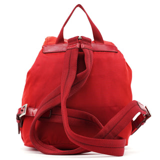 Prada B6677 Red Tessuto Nylon Backpack