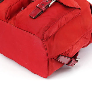 Prada B6677 Red Tessuto Nylon Backpack