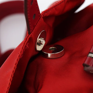 Prada B6677 Red Tessuto Nylon Backpack