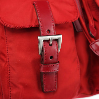 Prada B6677 Red Tessuto Nylon Backpack